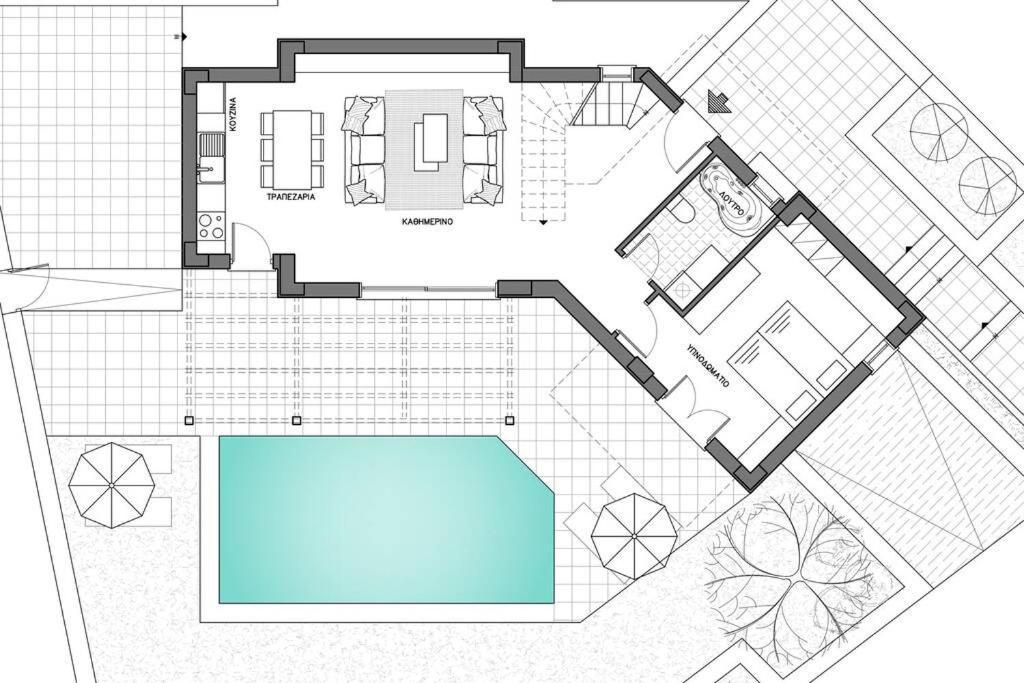 Villa Anthi, A Modern Villa With Salted Water Pool,Hot Tub & Bbq! Rethymno Esterno foto
